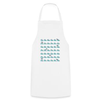 waves - Cooking Apron - white - Front - AI Model Male 185 dark (185cm)