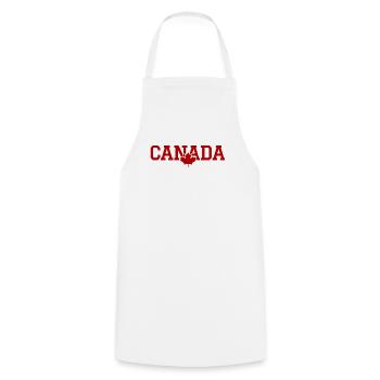 CANADA - Feuille d'érable - Tablier de cuisine - blanc - Devant - AI Model Male 185 dark (185cm)