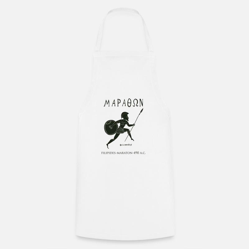 marathon nigrum - Cooking Apron - white