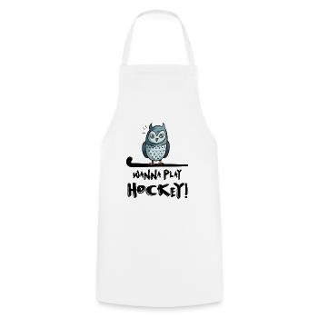 feldhockey hockey fieldhockey wanna play hockey - Cooking Apron - white - Front - AI Model Male 185 dark (185cm)