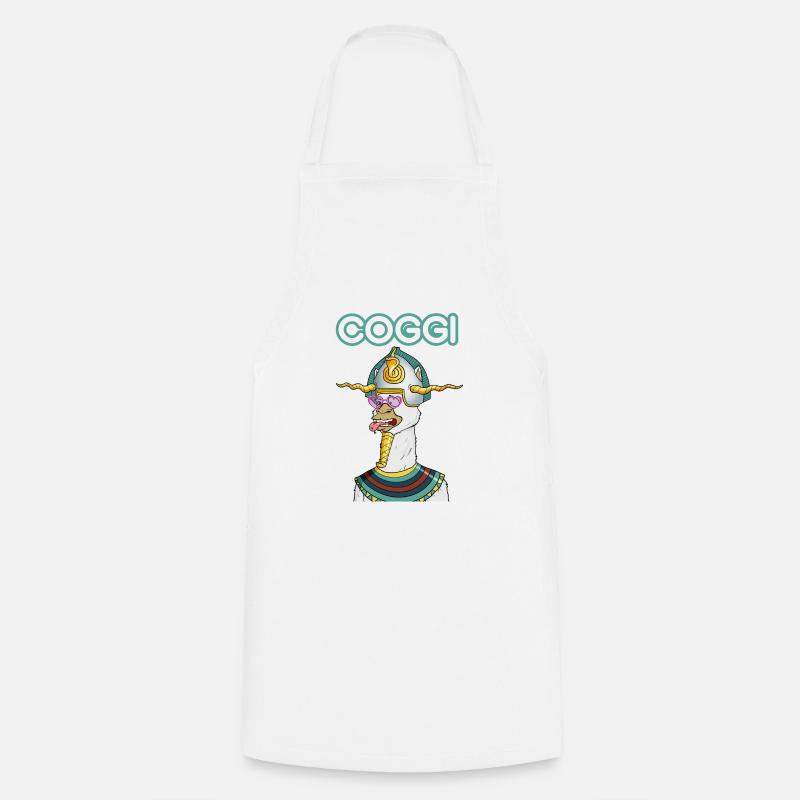 COGGI PHARAON - Cooking Apron - white
