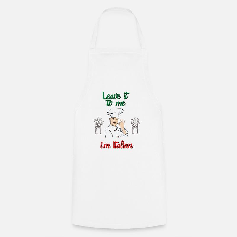 I am Italian - Cooking Apron - white