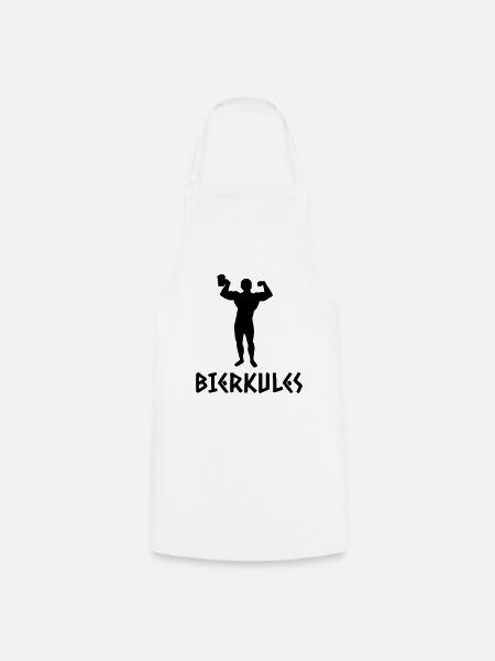 Bierkules - Kochschürze - Weiß