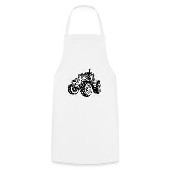 Großer Acker Traktor Landwirt Traum Auto - Kochschürze - Weiß - Vorne - AI Model Male 185 dark (185cm)