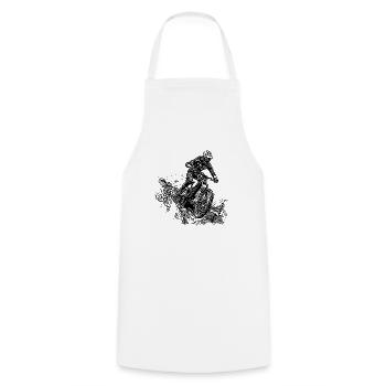 Cyclistes VTT Boue de pluie Descente - Tablier de cuisine - blanc - Devant - AI Model Male 185 dark (185cm)