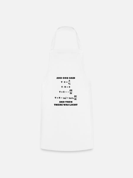 Physik Formel Gleichungen Physiker Geschenk - Kochschürze - Weiß