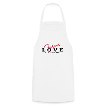 Love You Forever Family lover - Kochschürze - Weiß - Vorne - AI Model Male 185 dark (185cm)