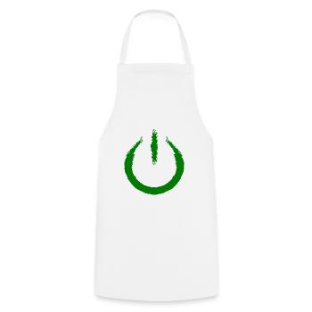 Power on switch on Turn off icon - Cooking Apron - white - Front - AI Model Male 185 dark (185cm)