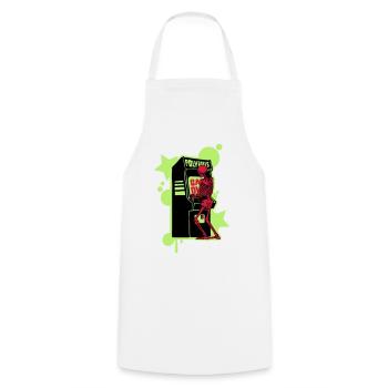 Salut-score - Tablier de cuisine - blanc - Devant - AI Model Male 185 dark (185cm)