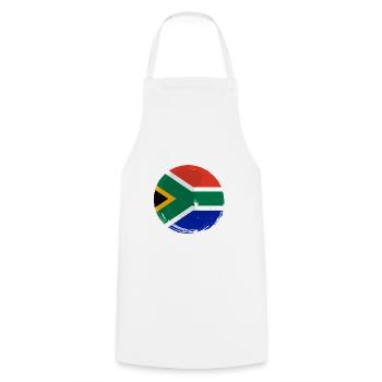 South Africa Flag Africa South African Flag - Cooking Apron - white - Front - AI Model Male 185 dark (185cm)