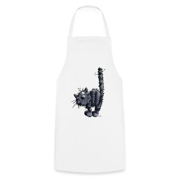 Mignon Chaton - Tablier de cuisine - blanc - Devant - AI Model Male 185 dark (185cm)