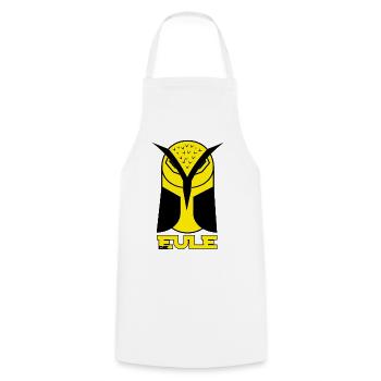 Père hibou - Tablier de cuisine - blanc - Devant - AI Model Male 185 dark (185cm)