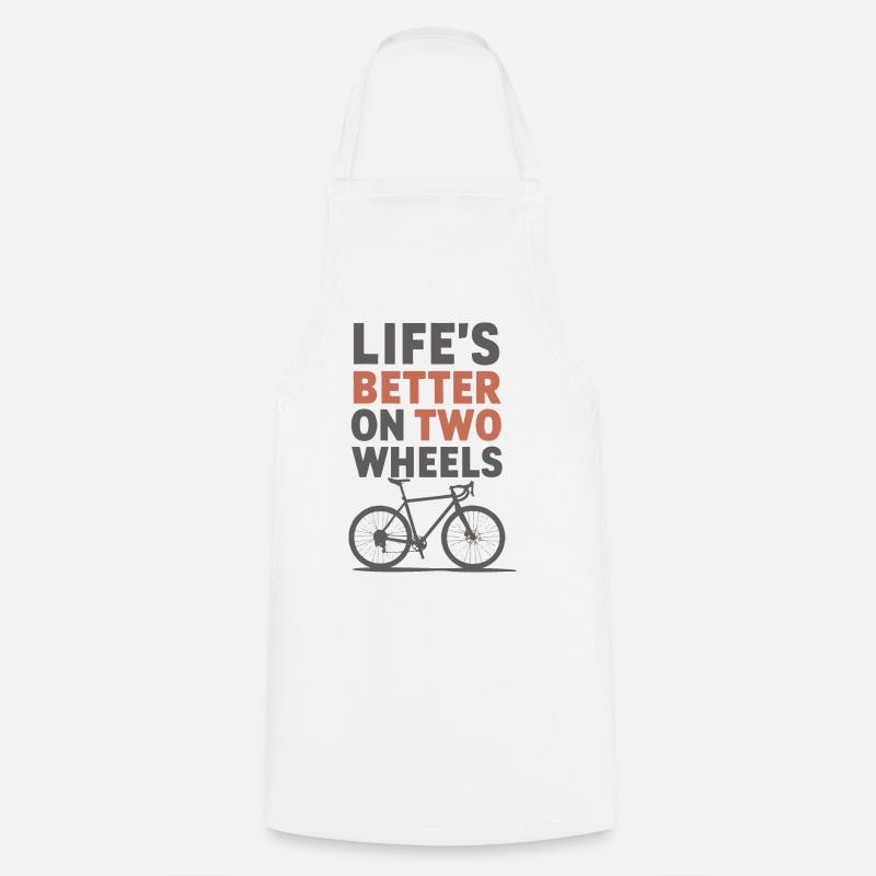 Life's better on two wheels - Kochschürze - Weiß