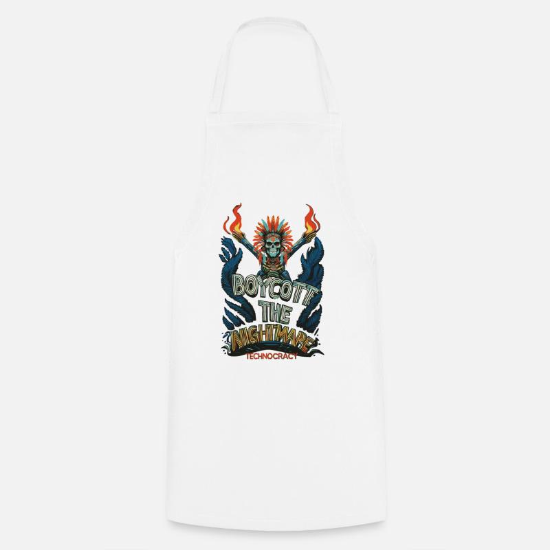 NIGHTMARE - Cooking Apron - white