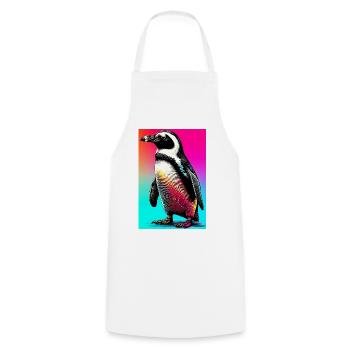 penguin - Cooking Apron - white - Front - AI Model Male 185 dark (185cm)