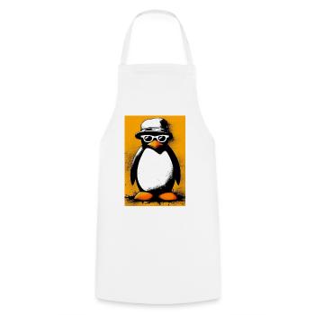 pingouin - Tablier de cuisine - blanc - Devant - AI Model Male 185 dark (185cm)