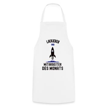 Employé du mois Vernisseur Meilleur peintre - Tablier de cuisine - blanc - Devant - AI Model Male 185 dark (185cm)