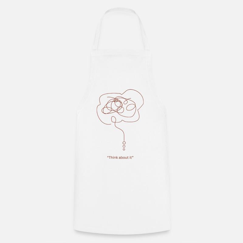 Dash Brain Doodle - Cooking Apron - white