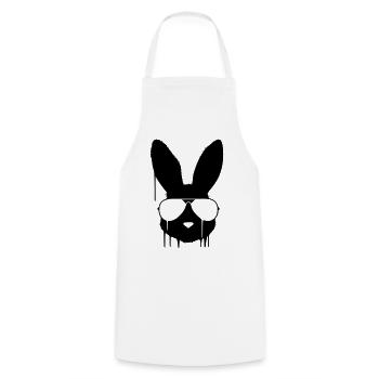 Cooler Hase Brille Graffiti - Kochschürze - Weiß - Vorne - AI Model Male 185 dark (185cm)