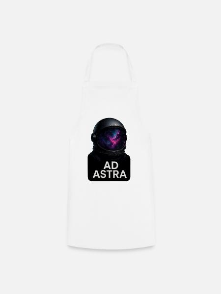 AD ASTRA Galaxie Helm - Kochschürze - Weiß