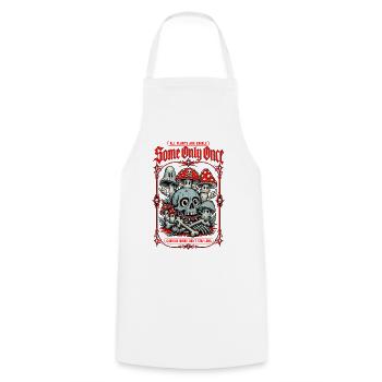 Some Only Once Organic Plantlover - Cooking Apron - white - Front - AI Model Male 185 dark (185cm)