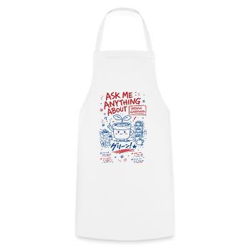 Urban Gardening Ask Me Anything - Cooking Apron - white - Front - AI Model Male 185 dark (185cm)