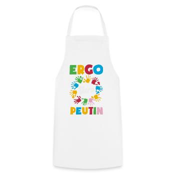 Occupational Therapist Colorful Hands - Cooking Apron - white - Front - AI Model Male 185 dark (185cm)