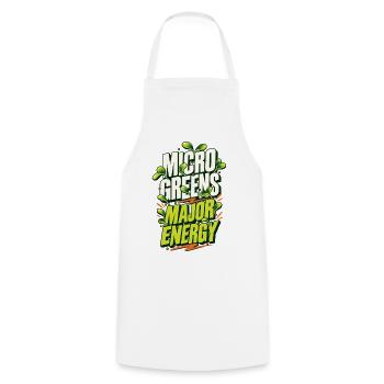 Microgreens Major Energy Shirt - Kochschürze - Weiß - Vorne - AI Model Male 185 dark (185cm)