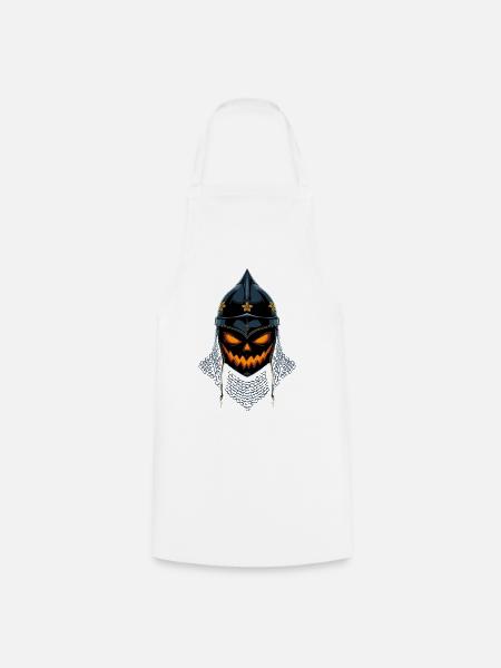 Kürbisritter Halloween - Kochschürze - Weiß