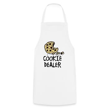 cookie_dealer - Cooking Apron - white - Front - AI Model Male 185 dark (185cm)