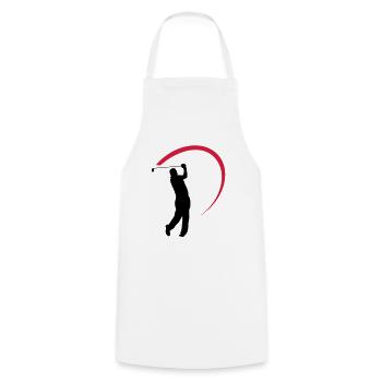golf - Tablier de cuisine - blanc - Devant - AI Model Male 185 dark (185cm)