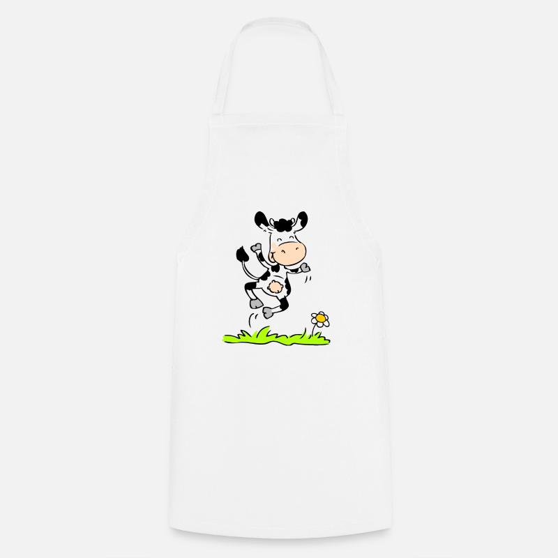Joyious Cow - Tablier de cuisine - blanc