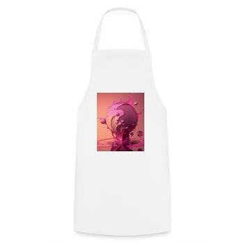 Pink Ball Drops Fantasy Gift - Cooking Apron - white - Front - AI Model Male 185 dark (185cm)