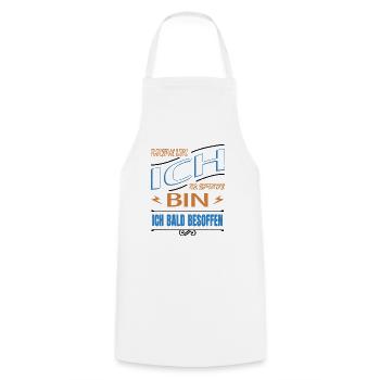 weihnachten humor schnaps saufen bierzelt zitat - Kochschürze - Weiß - Vorne - AI Model Male 185 dark (185cm)