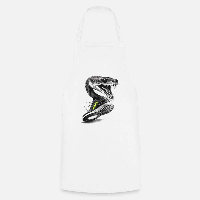 Serpent - Tablier de cuisine - blanc