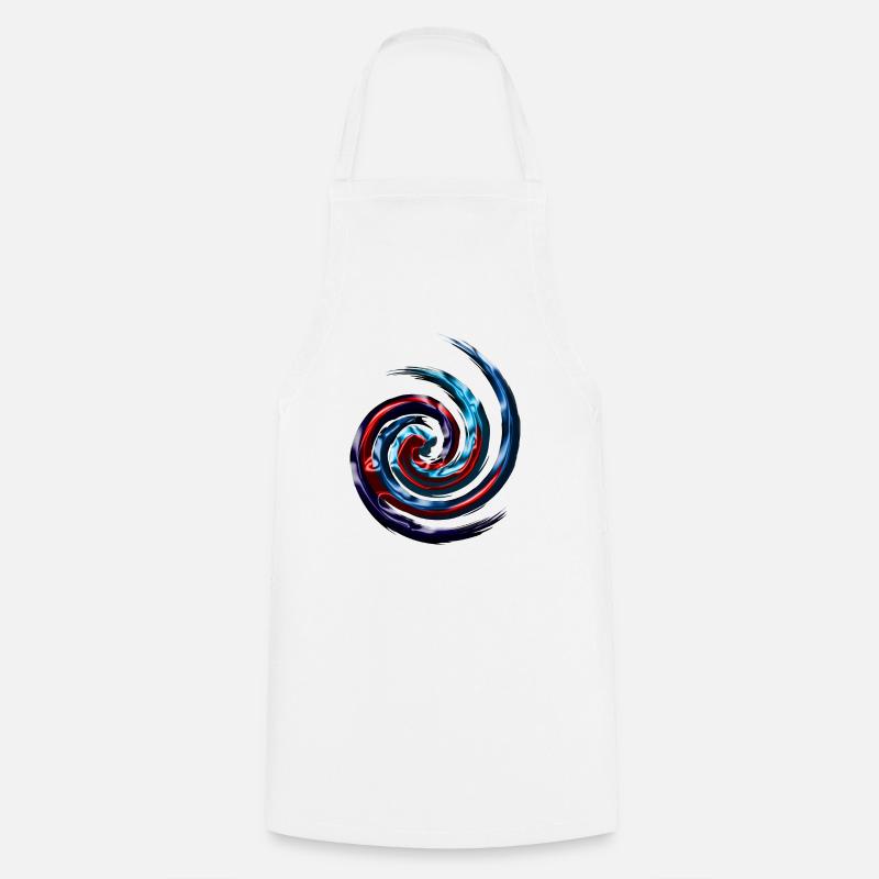 The Mantis Swirl Spin - Cooking Apron - white