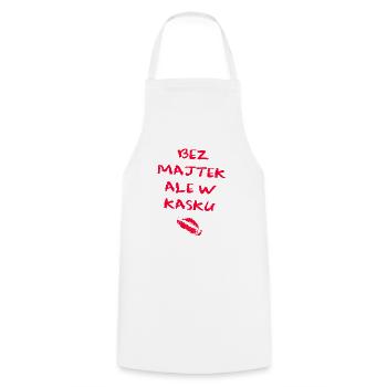 SANS CULOTTE MAIS DANS UN CASQUE DE FILLE modèle 2 - Tablier de cuisine - blanc - Devant - AI Model Male 185 dark (185cm)