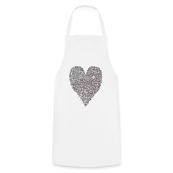 Heart of a Tiger - Cooking Apron - white - Front - AI Model Male 185 dark (185cm)