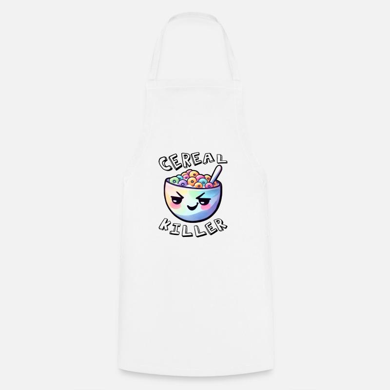 Cereal Killer - Cooking Apron - white