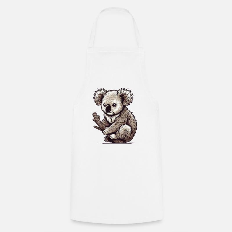 Koala - Kochschürze - Weiß