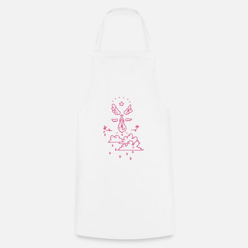 cute doodles - Tablier de cuisine - blanc