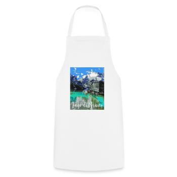 lago di braies,Lake Braies,Lake Braies,lake,landscape,mountain - Cooking Apron - white - Front - AI Model Male 185 dark (185cm)