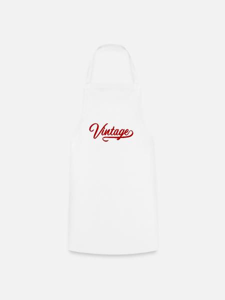 Vintage - Tablier de cuisine - blanc