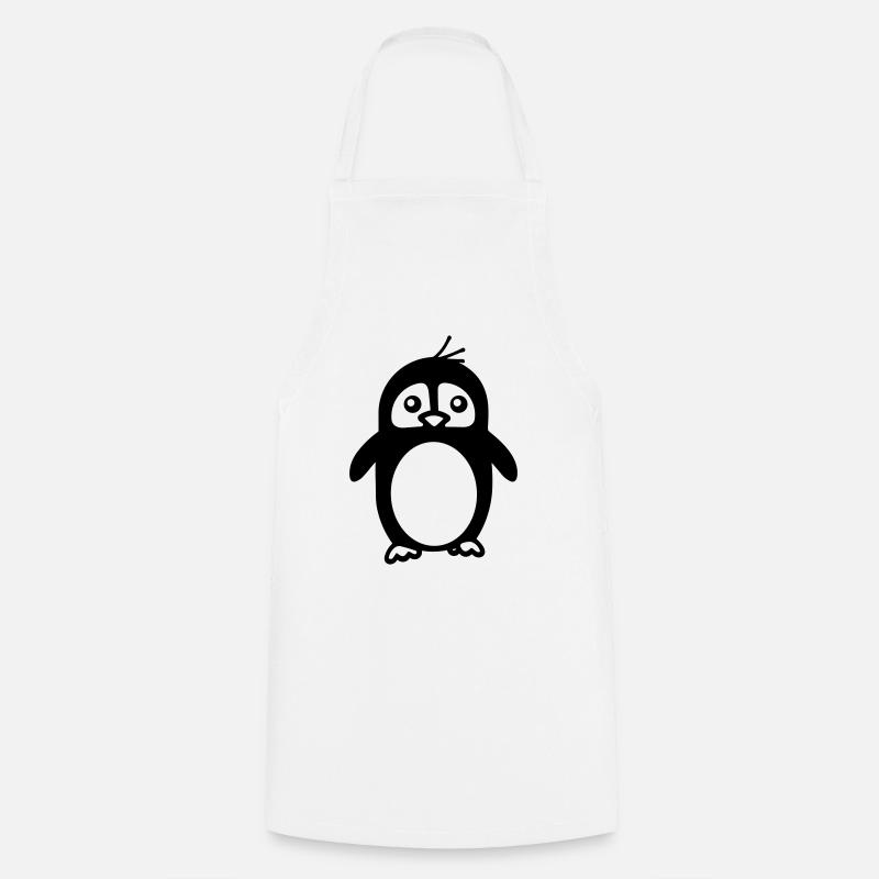 Pinguin - Kochschürze - Weiß