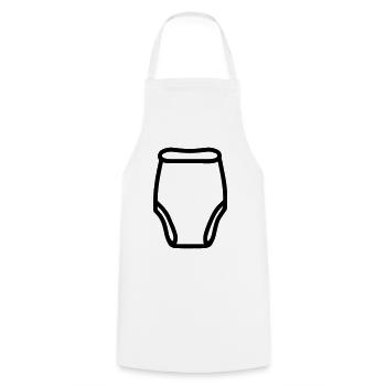Layer - Cooking Apron - white - Front - AI Model Male 185 dark (185cm)