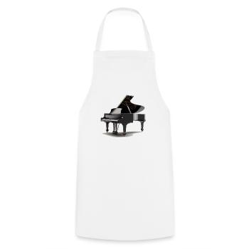 Le piano à queue a une large gamme de sonorités - Tablier de cuisine - blanc - Devant - AI Model Male 185 dark (185cm)