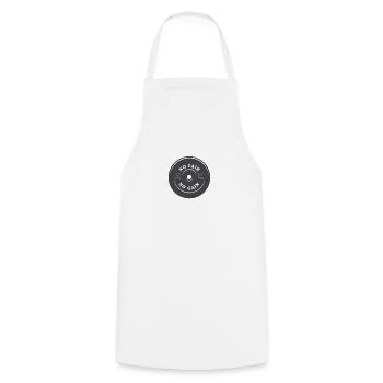 No PAIN no GAIN - Cooking Apron - white - Front - AI Model Male 185 dark (185cm)