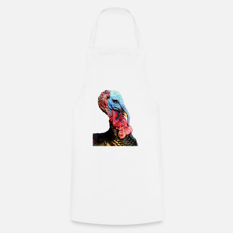 dindon - Tablier de cuisine - blanc