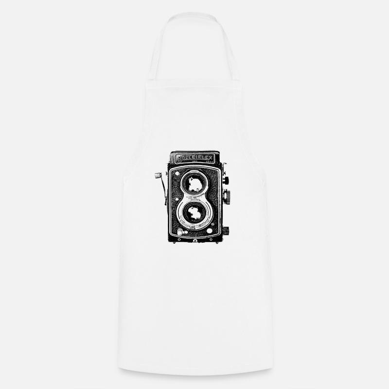 camera - Cooking Apron - white