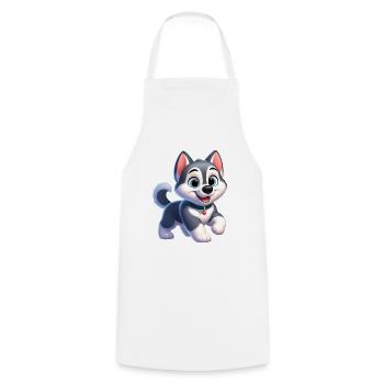 husky 2 - Tablier de cuisine - blanc - Devant - AI Model Male 185 dark (185cm)